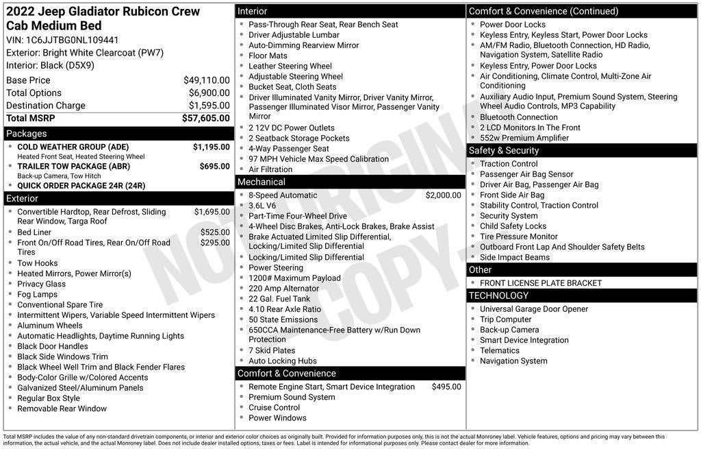 2022 Jeep Gladiator Rubicon