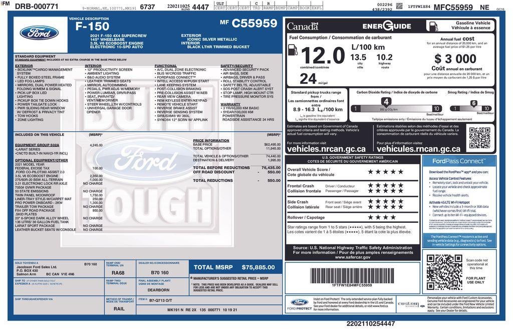 2021 Ford F-150 XL