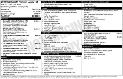 2020 Cadillac XT4 Premium Luxury