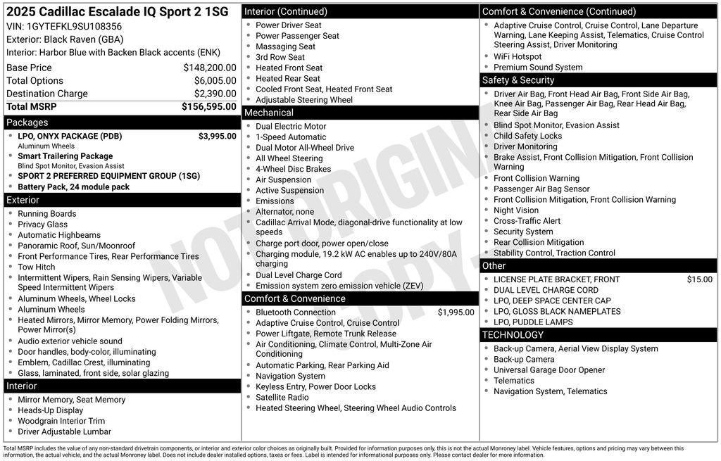 2025 Cadillac ESCALADE IQ Sport 2
