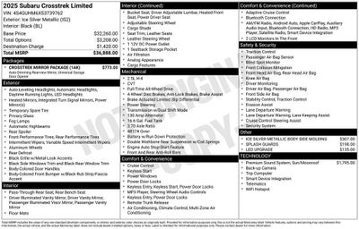 2025 Subaru Crosstrek Limited