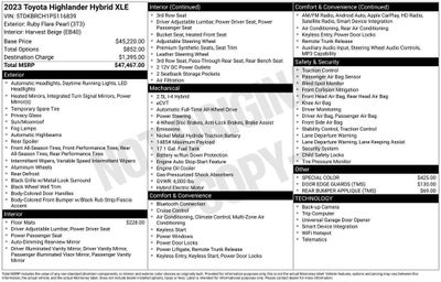 2023 Toyota Highlander XLE