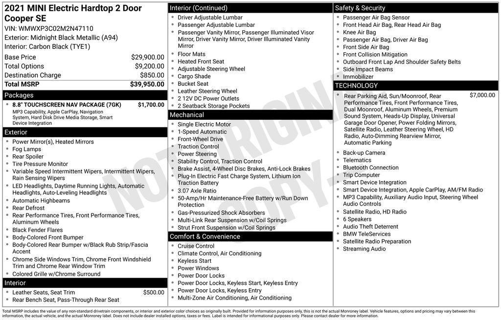 2021 MINI Hardtop 2 Door Iconic