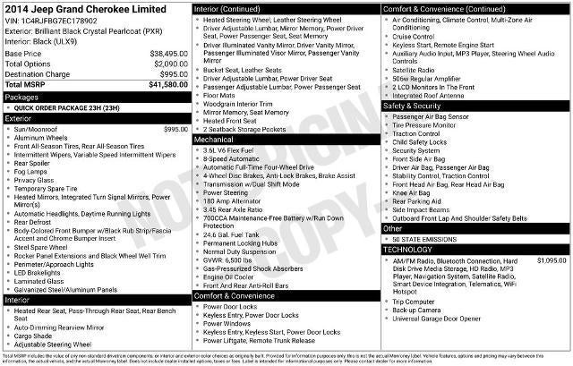 2014 Jeep Grand Cherokee Limited