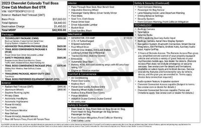 2023 Chevrolet Colorado 4WD Trail Boss