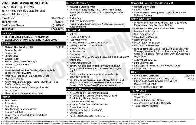 2023 GMC Yukon XL SLT