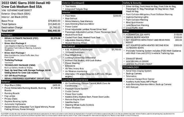 2022 GMC Sierra 3500 HD Denali