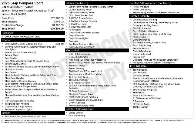 2025 Jeep Compass Base