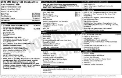 2025 GMC Sierra 1500 Elevation