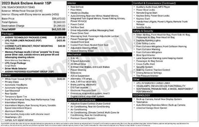 2023 Buick Enclave Avenir