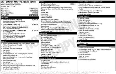 2021 BMW X5 M Sports Activity Vehicle