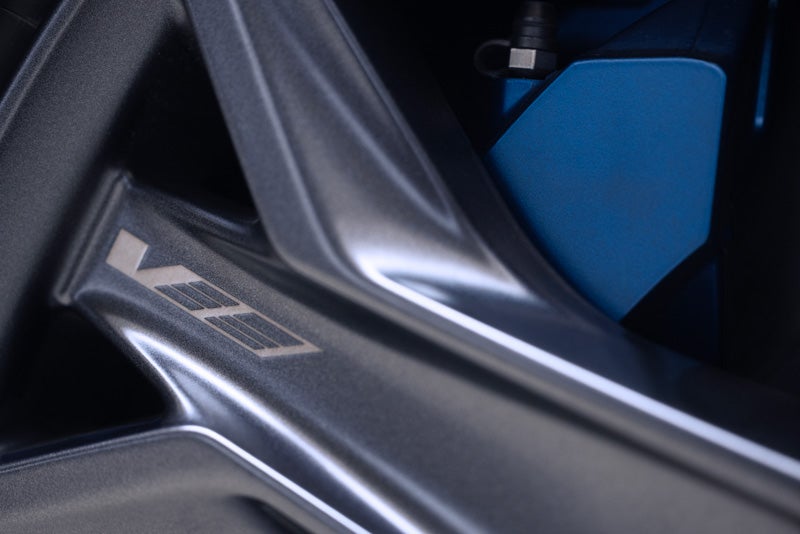 Close-up of the 2026 OPTIQ-V Brembo Performance Front Brakes | Brotherton Cadillac in Renton WA