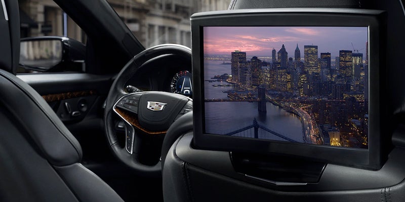 Interior view of 2019 Cadillac CT6 infotainment system